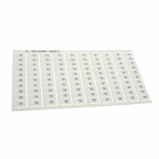 1SNK165102R0000 TE Connectivity ENTRELEC  Strisce di marcatura per morsettiere